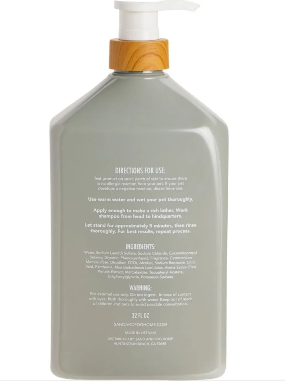 Sand + Paws Oatmeal and Aloe Pet Shampoo and Conditioner 32 oz